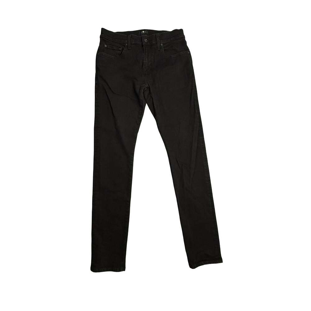7 For All Mankind Black Slim Fit Jeans Size 34